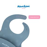 Gambar [SILIKON PALING TEBAL] Baby Slabber Silicone 3012 Waterproof BIB Silicon Celemek Makan Silikon Anak Bayi Anti Air Dengan Motif Lucu Aman Nyaman Untuk Anak BPA Free Peralatan Perlengkapan  MPASI Dapat Di Adjustable Bib Silikon - Cream dari Momi Homi Kota Administrasi Jakarta Utara 4 Tokopedia