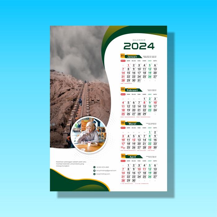 Gambar Cetak Kalender Dinding / Gantung Custom - AP 150 | 3 Lbr dari Nex Printshop Kota Tangerang Selatan 5 Tokopedia