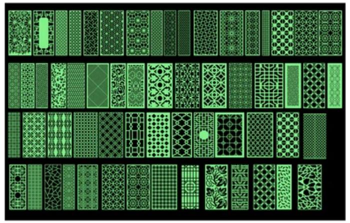 Jual Pattern design mdf wood File Laser Cutting CNC Router Plasma DXF ...
