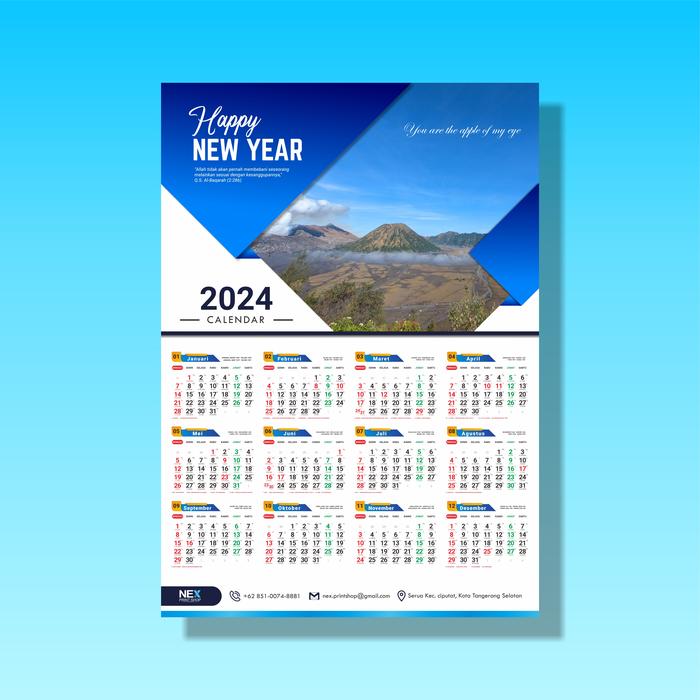 Gambar Cetak Kalender Dinding / Gantung Custom - AP 150 | 3 Lbr dari Nex Printshop Kota Tangerang Selatan 4 Tokopedia