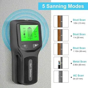 Metal Detector Alat Pendeteksi Logam Kayu kabel AC Detektor 5 in 1