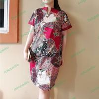 Gambar BATIK DRESS CASUAL WANITA - DELIGHTLINE - KATUN STRETCH dari Delightline Kota Tangerang 1 Tokopedia