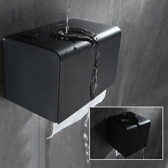 Gambar Tempat tisu stainless HITAM K22BL-Rak tissue Lembaran tembok Black dari imey177 Kota Administrasi Jakarta Barat Tokopedia