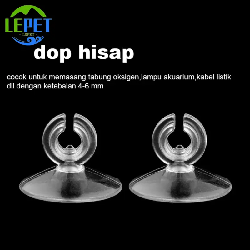 LEPET Aquarium Split Oxygen Tube Soft Suction Dop Tempel Selang Aerato 0