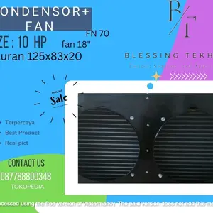 Condensor AC Chiller FN70 - 10PK + Fan 18" 2pcs