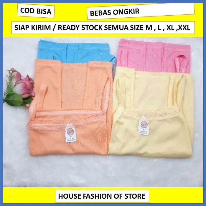6 KAOS DALAM DALEM SINGLET TANKTOP BAJU KAUS ANAK PEREMPUAN CEWEK 0