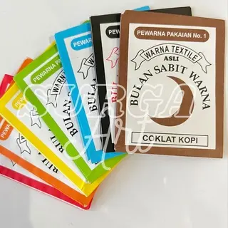 Pewarna Kain Wantex Merk Bulan Sabit Kemasan Sachet Tie Dye katun 3