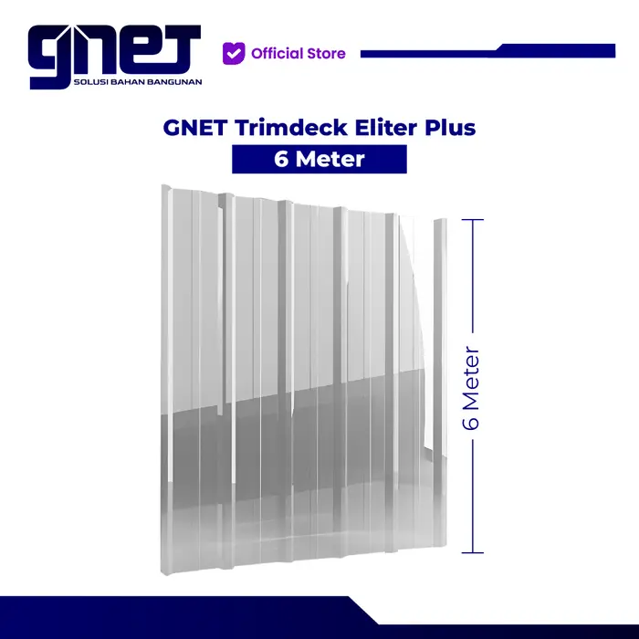 Gambar GNET TRIMDECK ELITE PLUS | Atap Transparan Trimdek Polycarbonate - 6 meter dari GNET Official Store Kota Tangerang 5 Tokopedia