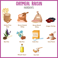 Gambar Paket Nola Gluten Free Oatmeal Raisin Cookies 1 Box Isi 15 Pcs dari VERLINOLA Kota Administrasi Jakarta Selatan 4 Tokopedia