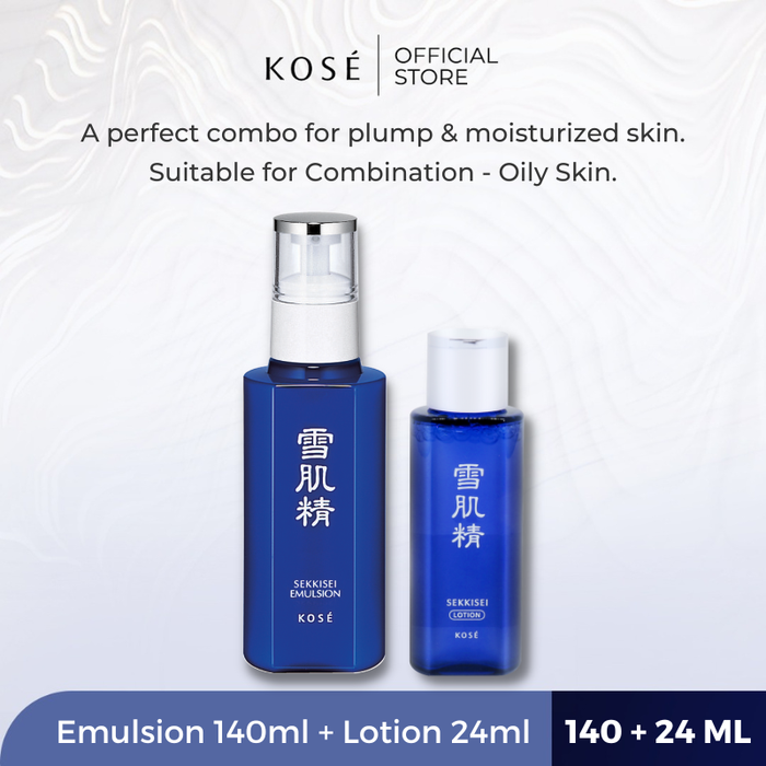 Gambar Kosé Hydra-Moist Kit - KOSÉ Sekkisei Emulsion 140ml & Lotion 24ml dari Sekkisei by KOSE Kota Administrasi Jakarta Pusat Tokopedia