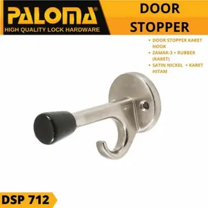 DOOR STOPER PENAHAN PINTU DINDING KARET PALOMA DSP 712