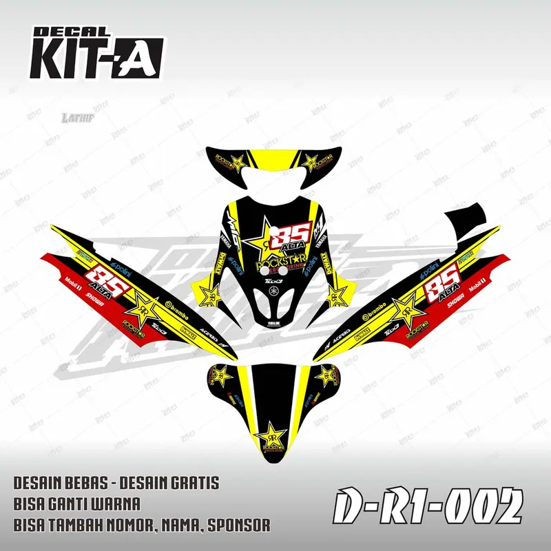 Decal Sticker Motor Mio Smile Sugeng Rahayu D-R1-009 1