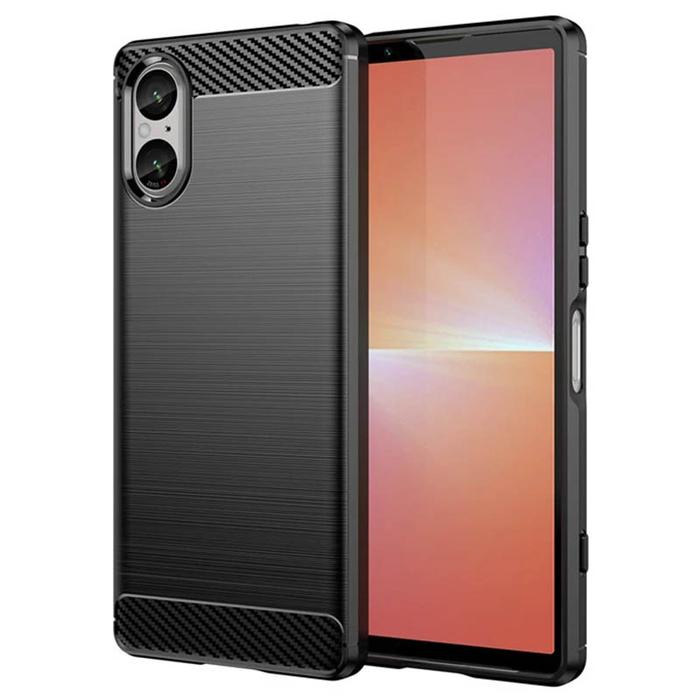 Gambar Armor Carbon TPU Case Sony Xperia 5 v - Casing Soft Cover Black Shock dari Logay Acc Kota Bandung Tokopedia
