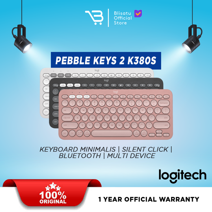 Gambar Logitech Keyboard K380s Multi-Device Wireless Bluetooth Garansi Resmi - Putih dari Blisatu.id Kota Administrasi Jakarta Pusat Tokopedia