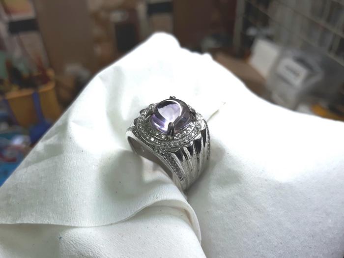 Gambar Batu Kecubung Amethyst Bungur Tanjung Bintang KCB013 Ikatan Perak dari CNC phoneshop Kota Administrasi Jakarta Pusat Tokopedia