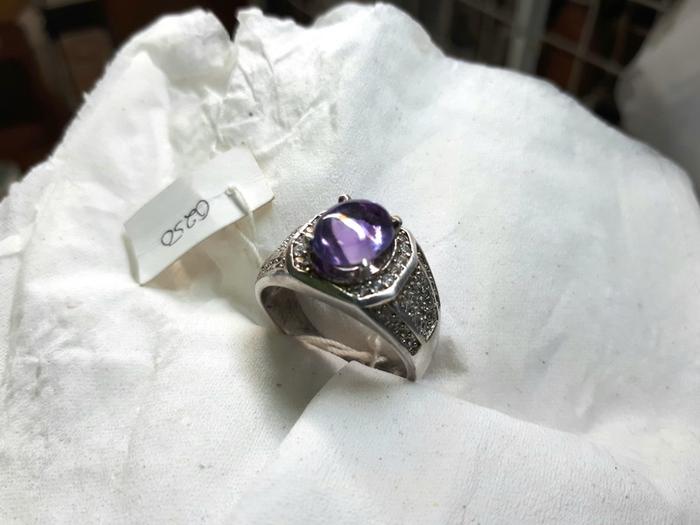 Gambar Batu Kecubung Amethyst Bungur Tanjung Bintang KCB011 Ikatan Perak dari CNC phoneshop Kota Administrasi Jakarta Pusat Tokopedia