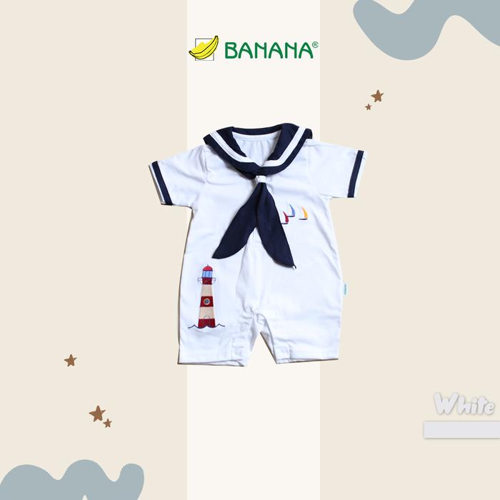 Gambar BANANA Jumper Bayi Laki - Laki Sailor Bordir Perahu - Putih, S dari BANANA Official Store Kota Administrasi Jakarta Timur 5 Tokopedia