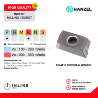 Gambar Insert Milling APMT1135PDER-H HC6650 Hanzel APMT 11 dari InlinestoreID Kab. Karanganyar 3 Tokopedia