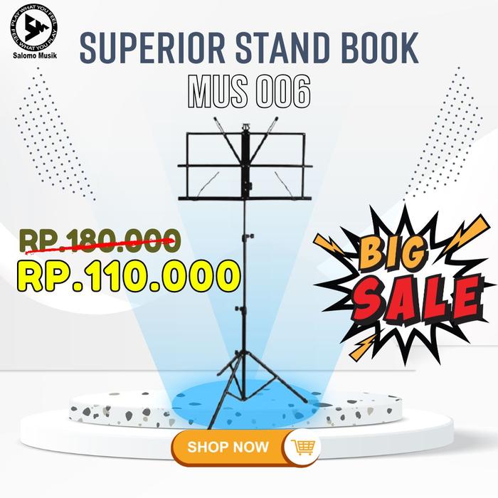 Gambar Stand Book Superior MUS006 Original dari Salomo Musik Kota Administrasi Jakarta Utara Tokopedia