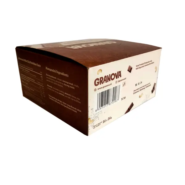 Granova Snack Bar Nuts & Chocolate Bar 26 gr isi 16 pcs 3