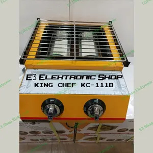 Alat Panggang 2 Tungku King Chef KC-111B / BBQ Gas Burner / Otak-otak