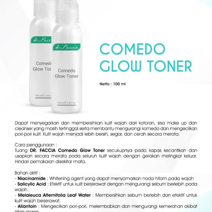 Gambar Dr Faccia Comedo Glow Toner - (02 007 007) dari Theraskinbest Kota Administrasi Jakarta Barat Tokopedia