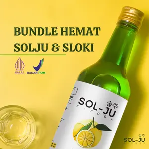 Paket SOL-JU + SLOKI Halal . Soda Water Korea