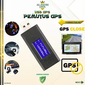 ALFATIHJAYA Alat Anti-Jejak Pelacakan GPS Mini Tracker Mobil Motor USB Hitam dengan Layar LED dan Garansi Kualitas