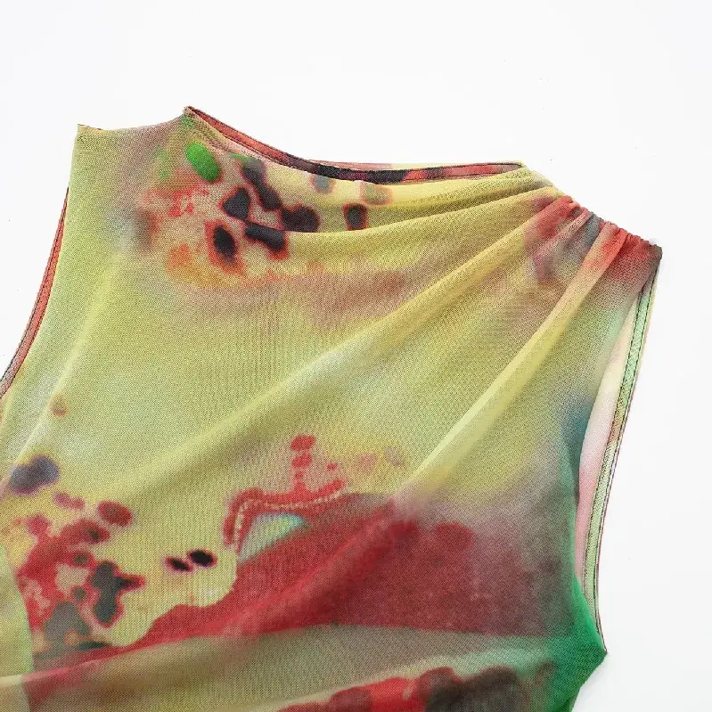 Ink Graffiti Bodysuit Sleeveless Top Blouse 3