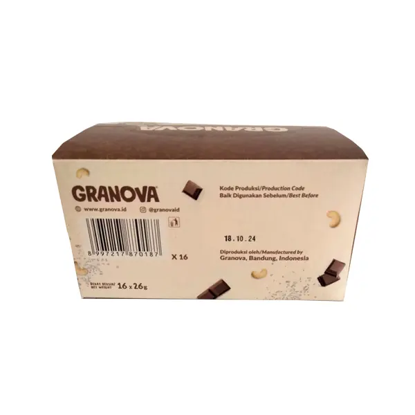 Granova Snack Bar Nuts & Chocolate Bar 26 gr isi 16 pcs 4