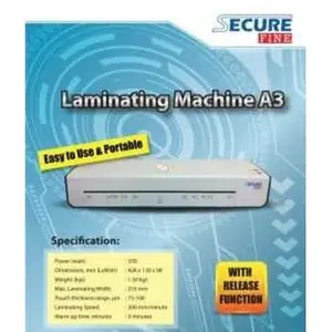 Mesin Laminating SECURE FINE A3 ~ Laminator/Press Plastik