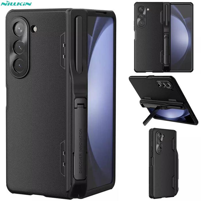 Gambar Nillkin Camshield Leather Pen Slot Case Samsung Galaxy Z Fold 5 - for Samsung Galaxy Z Fold5 5G - Casing with Pencil Slot Stand Kickstand Cover Shock Proof dari Logay Acc Kota Bandung Tokopedia