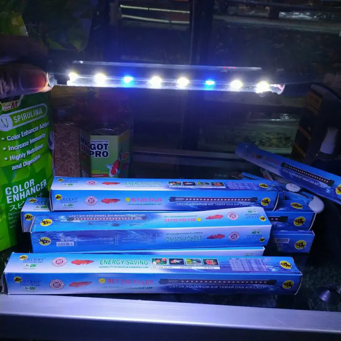 Lampu LED Celup RECENT RCT 250 4W 30CM Akuarium Aquascape Kolam Mantab 0