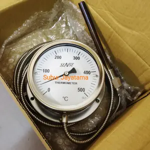 Thermometer Kapiler Capillary 4 " inchi 500 Celcius SENSE 3 Meter