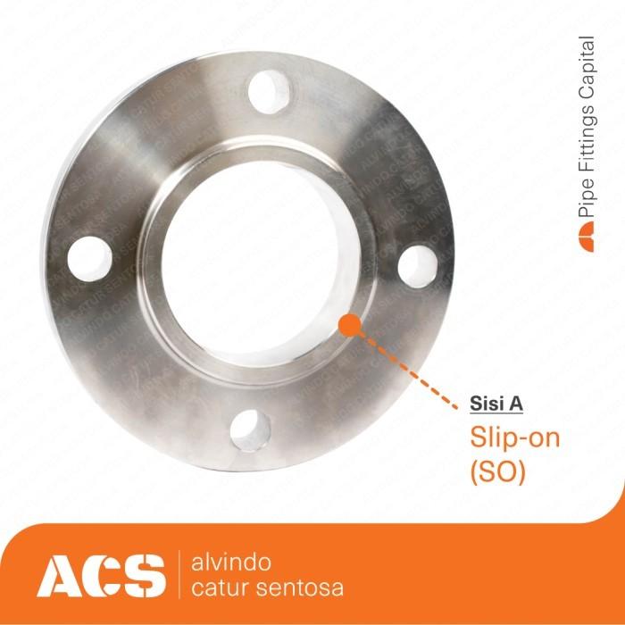 Jual SLIP ON / SO FLANGE 6 inch SS A182 F304-304L RF 300# GBA - Kab ...