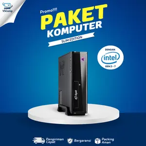 PC Komputer Rakitan Kantor Slim Intel Core i5 8GB with SSD 256GB