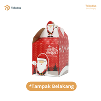 Gambar FREE Hangtag Kardus Box  Natal 14 x 14 x 15cm Dus Kue Kering Isi 2 Toples Bulat 500gr - Tokodus Bandung dari Tokodus TKI Kab. Bandung 4 Tokopedia