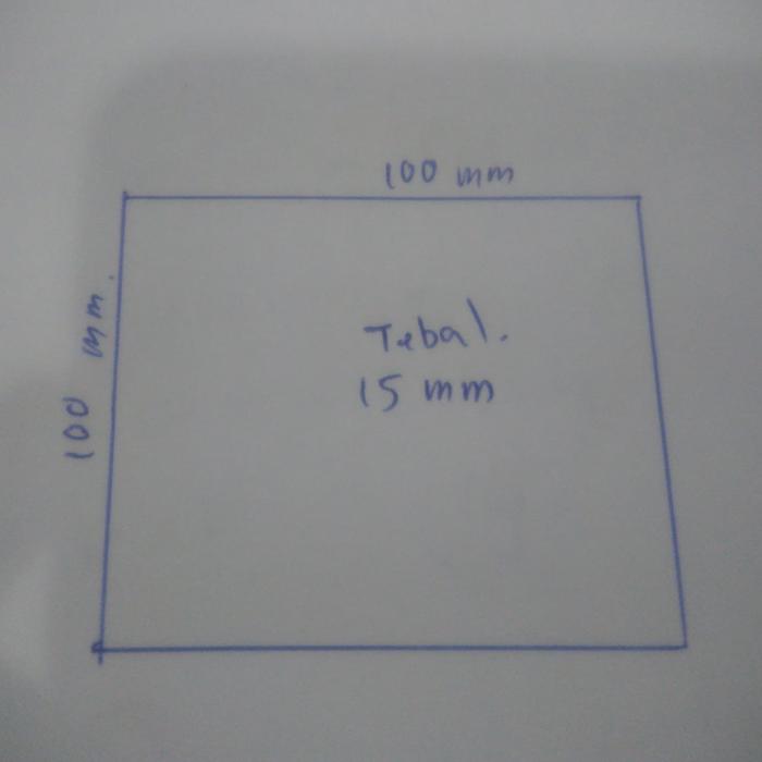 Gambar PLAT BESI SS400 uk. 15 mm x 100 mm x 100 mm dari MEGA AGUNG PERKASA_NEW Kota Administrasi Jakarta Utara Tokopedia