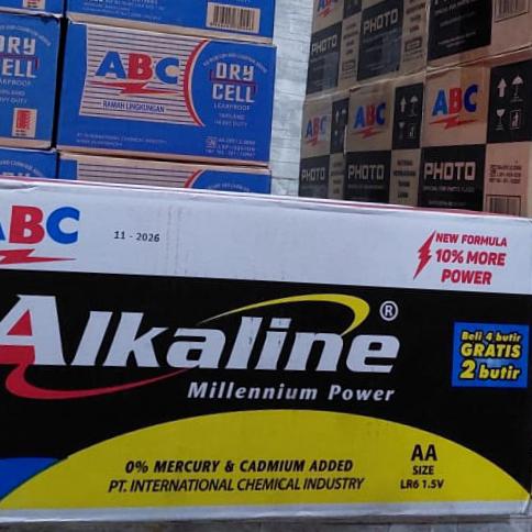 Gambar alkaline AA isi 6 kemasan kartonan isi 72 set / Alkalin A2 dari Kirana Shop Cimahi Kab. Bandung Barat Tokopedia