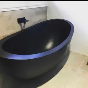 Bathtub oval  Terazzo Bali Hitam