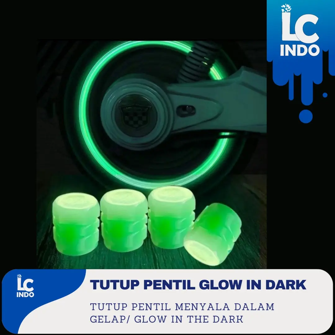 Tutup pentil Glow in the dark / Tutup pentil Nitrogen motor mobil