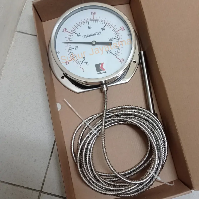 Thermometer Kapiler/Capillary 6 " inchi 120 Celcius Bottom 0