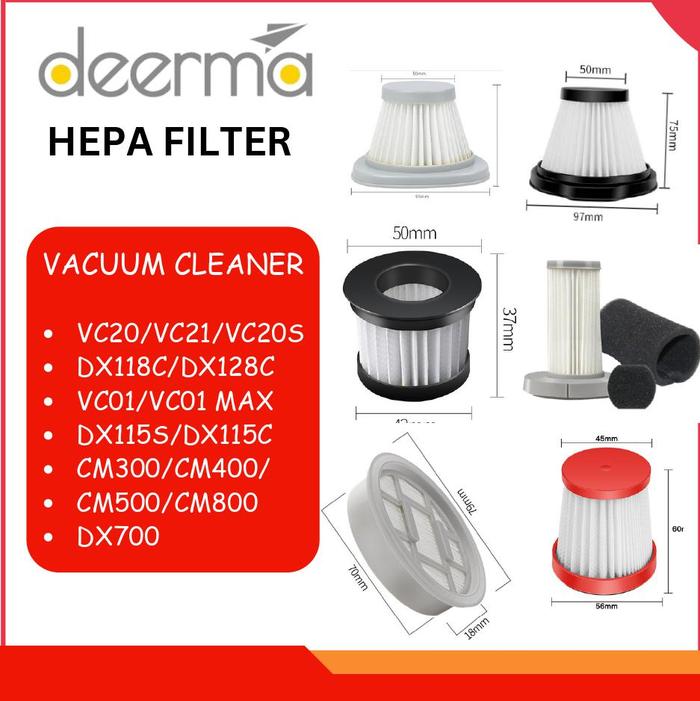 Jual Hepa Filter Deerma DX115C DX118C VC20 VC01 DX700 CM800 Vacuum ...