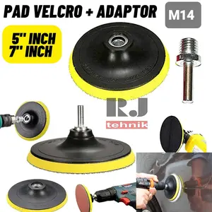 Alat Poles Velcro Pad Amplas + Adaptor Pad Aplikator Polishing 5" - 7"