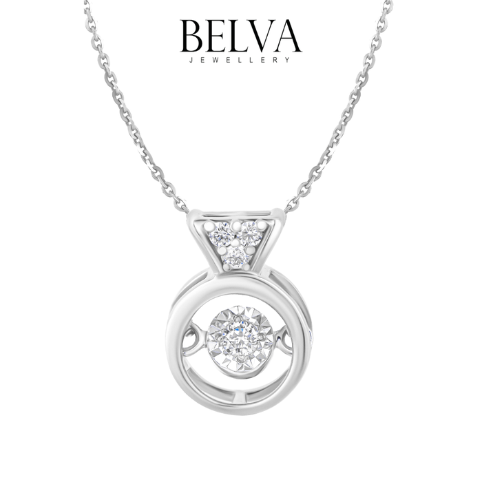 Gambar 1 SET Kalung Liontin Berlian - Symphony Of Gift - Belva Jewellery - WG - Melody dari Belva Jewellery Online Kota Administrasi Jakarta Barat Tokopedia