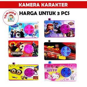 Tomindo Mainan Anak Kamera Karakter Kado Hadiah Mainan Anak Terbaru