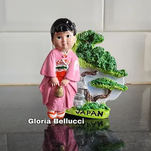 tempelan hiasan kulkas magnet jepang bonsai souvenir oleh oleh japan