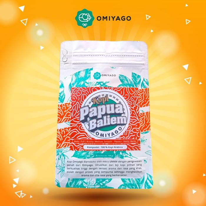 Gambar Biji Kopi Arabika Papua Baliem Omiyago 100gr dari Omiyago Kota Administrasi Jakarta Barat Tokopedia