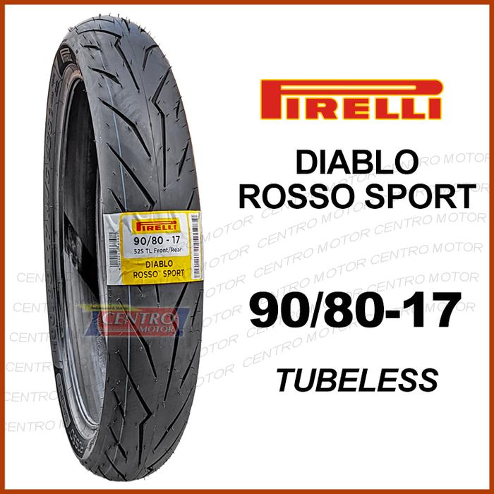 Jual Pirelli Diablo Rosso Sport 90/80-17 Tubeless. - Kab. Semarang