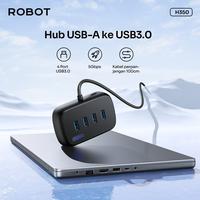 Gambar USB HUB ROBOT H350 USB-A KE USB 3.0 4 PORTS 1 METER 5GPBS ORIGINAL dari btgcom Kota Denpasar 2 Tokopedia